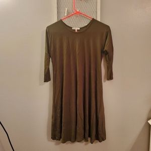 Army Green Casual Dress